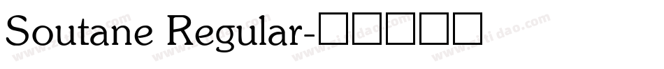 Soutane Regular字体转换